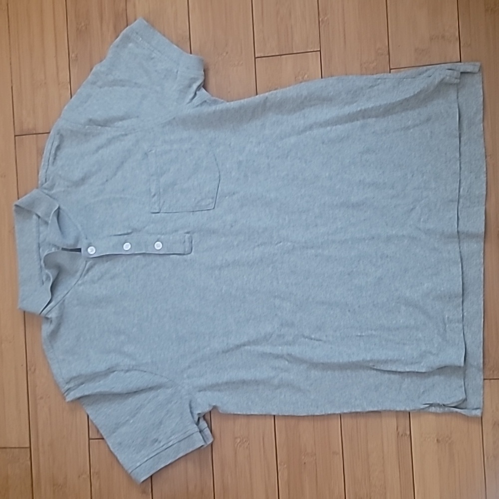 J Crew Grey polo shirt SZ M